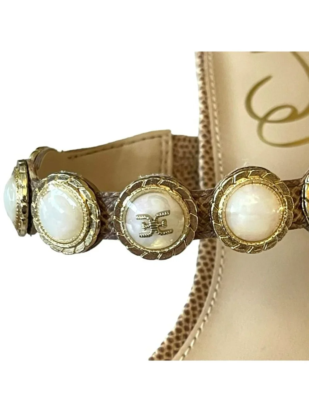 Sam Edelman Palma Kitten Heel Embellished Slip On Mules NEW Sz 6.5